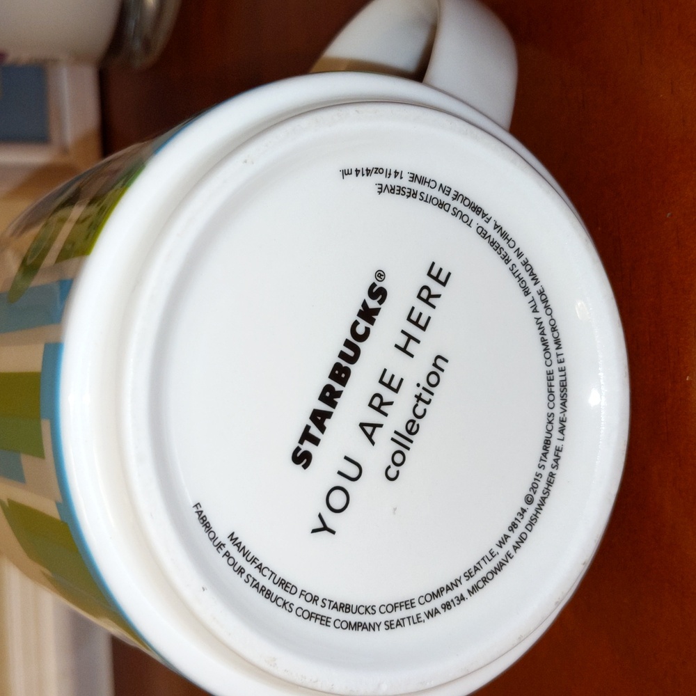 Starbucks Seattle Wa You Are Here Series Ceramic Beverage Coffee Tea Mug Cup - Picture 3 of 7